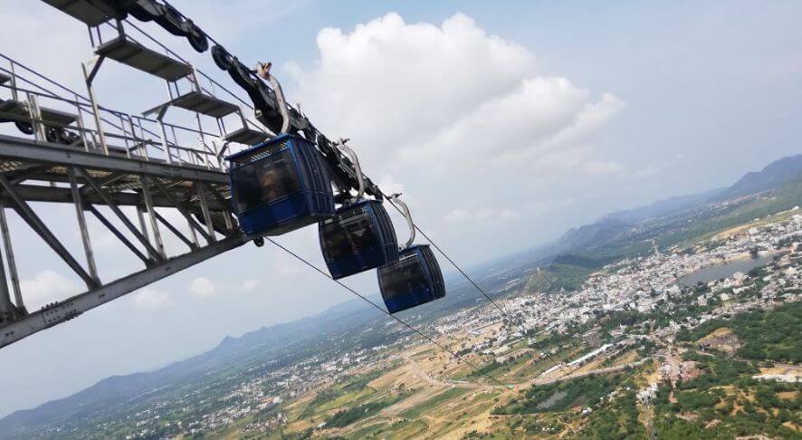 Trek or take a ropeway to the Savitri temple