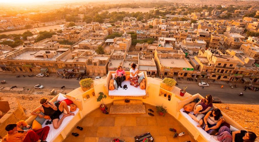 Jaisalmer Fort Rooftop Cafes with Desert Views