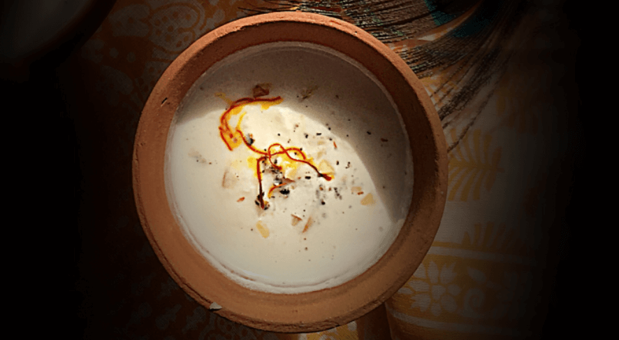 Vrindavan Famous Food Places Lassi and Makhan